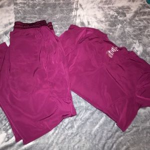 Maroon women’s scrub set